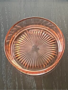 Vintage Pink Depression Glass Bowl